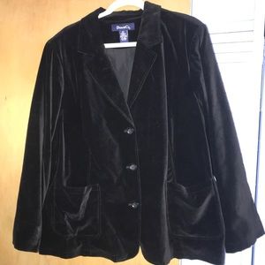 Denim & Company Velour Blazer